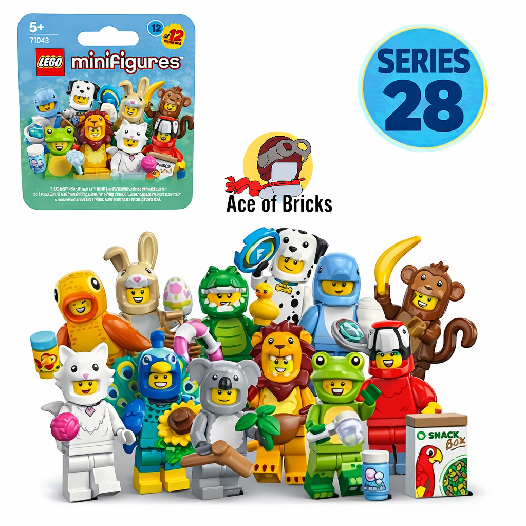 LEGO 71051 Minifigures Serie 28 Costume Animale - Set Completo di 12 (IN STOCK)