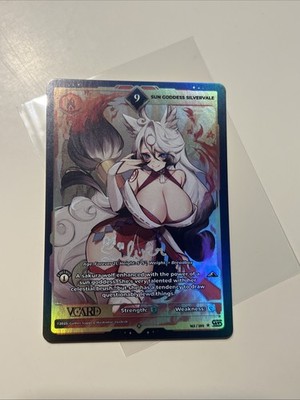 VCard TCG Sun Goddess Silvervale 9 SIGNED | 1st Edition | Awakened Worlds | NM