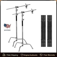 2-pack Photo Studio 10ft Heavy Duty C Stand Century Stand for Aputure Godox