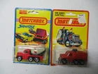 Matchbox Lesney Superfast SF16 Badger & SF19 Cement Truck, blistercard