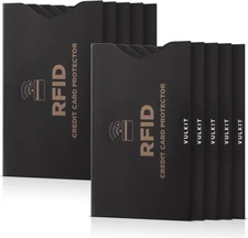 RFID Blocking Sleeves 10 Pcs Credit Card Holders, Anti-Theft RFID Blocker Set...