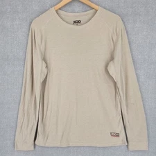 XGO Flame Retardant 2 Shirt Mens Medium Beige Long Sleeve Crew Military Fireman