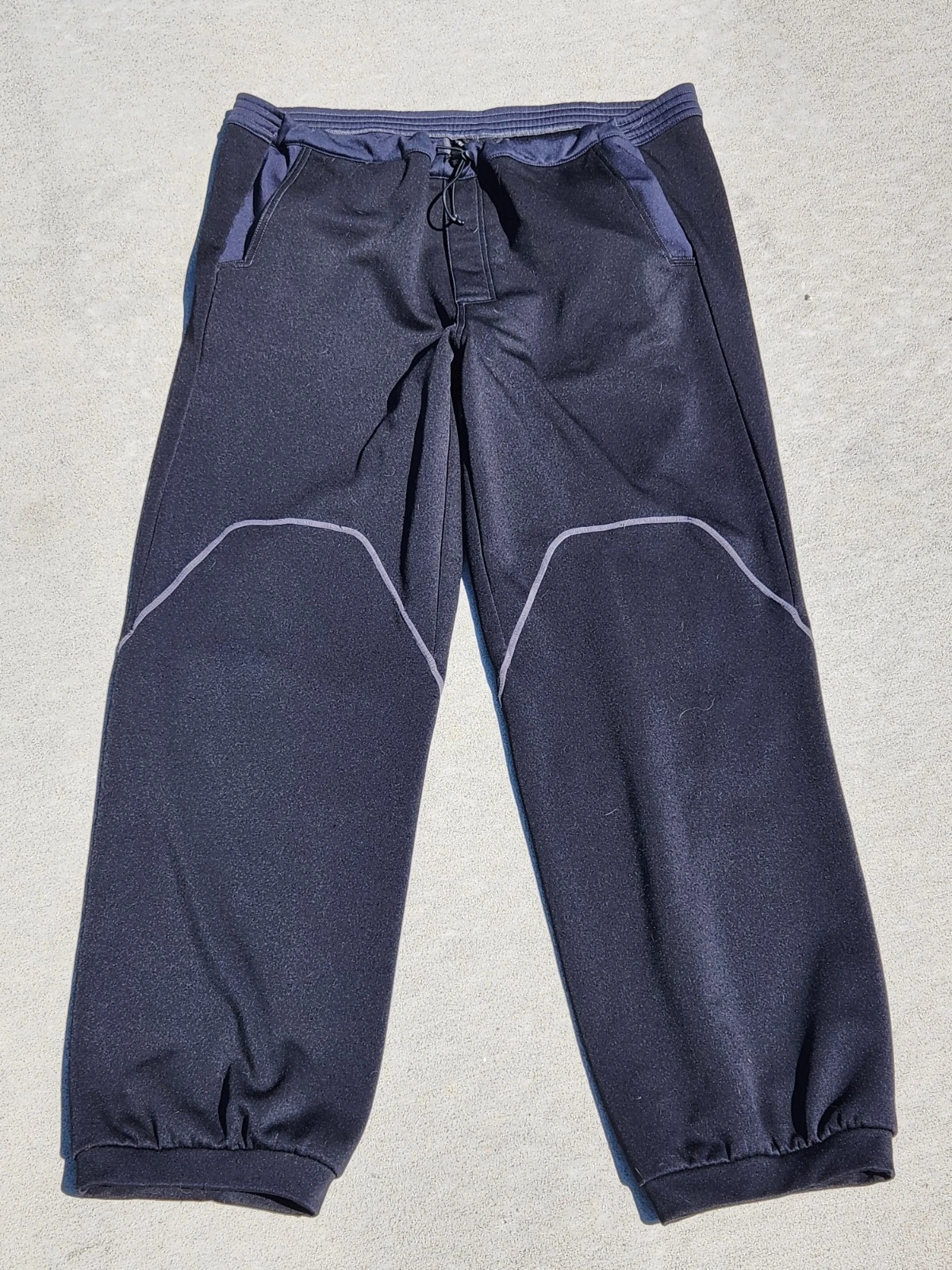 XL Klim Drawstring Black Mid Layer Softshell Snowmobile Pant Mens Fleece Inside