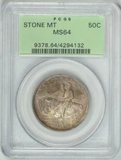 1925  STONE MOUNTAIN  50c  PCGS MS64  Commemorative  ~  OGH  ~ #4294132