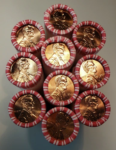 2009 P Lincoln Bicentennial Birth & Early Childhood / Log Cabin Cent 1 Roll HH