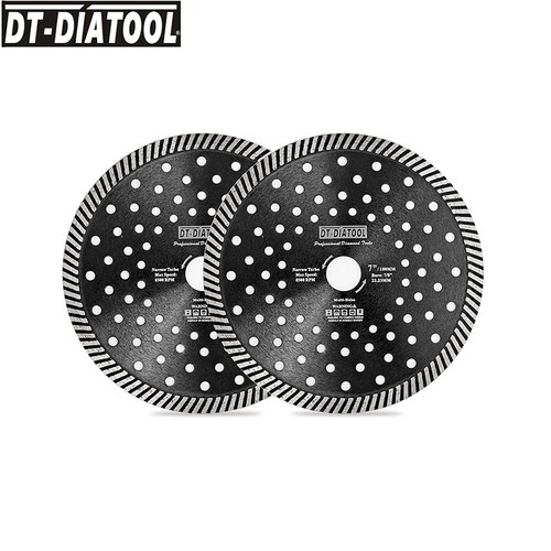 2pcs Diamond Turbo Cutting Blade/Wheel Discs 7"/180mm for Marble Concrete Tile