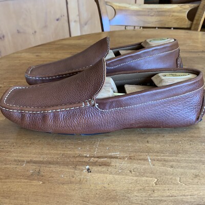 Mens Giorgio Brutini Tan Pebble Grain Leather Drivers Size 