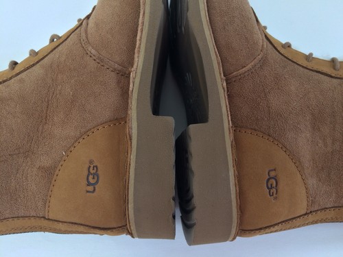 New UGG Australia Women's Sz 5 Daney Twinface Sheepskin Boots Chestnut Lace Up 5 - 第 10/12 張圖片
