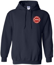 Chicago Fire Department Pullover Hoodie Stitched Maltese Cross