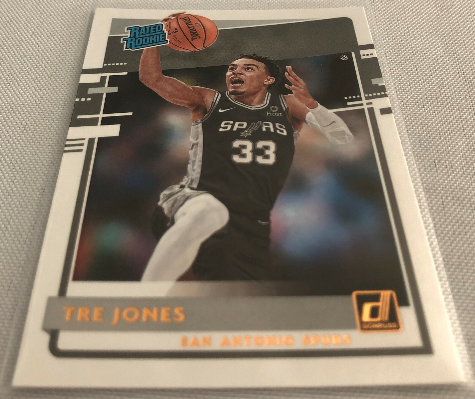 2020-21 Panini Donruss Basketball Tre Jones San Antonio Spurs Rated Rookie #244