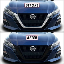 Chrome Delete Blackout Overlay for 2019-22 Nissan Altima Front Grill Trim