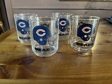 4 Vintage Chicago Bears NFL Logo Vintage Football Glasses 4  
