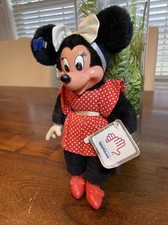 Vintage 1981 Disney Applause MINNIE MOUSE 10 Plush W Original Tags Vinyl Face