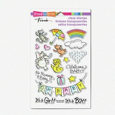 Adorable Baby Gift Clear Stamp Set for Scrapbooking and Crafting