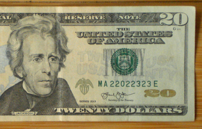 2013  $20 Dollar Bill US Federal Reserve Note  22022323  Trinary Note