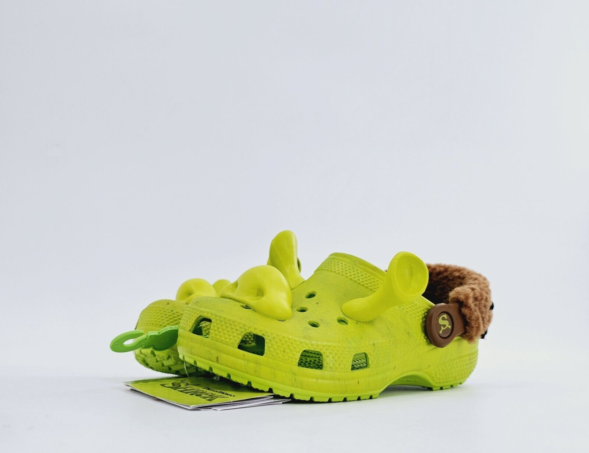 Crocs DreamWorks Shrek Classic Clog Mens Size‎ 12 Green Ogre. RARE DreamWorks Shrek × Crocs Classic Clog | Mercari main image 4
