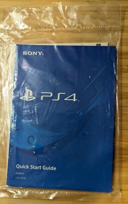 Sony Playstation 4 - Quick Start - Safety Guide - SEALED (CUH-2215B)