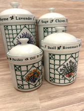 Vintage Holly Holderman "Lakehouse" 4 Piece Cannister Set By CIC - COTTAGE CORE