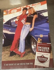 2000 Swisher Sweets Cigars Sexy Lady Vintage Print Ad Art Hot Rod Car Ad#24424