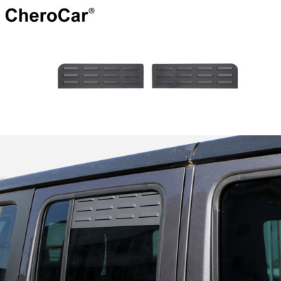 Side Window Blinds Quarter Louver Air Vent Cover For 18+ Jeep Wrangler JL JT 4Dr