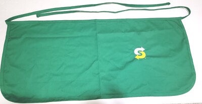 サブウェイ　スタッフ　エプロン Lot Of 10 Subway Sandwiches Employee Waist Short Apron Green