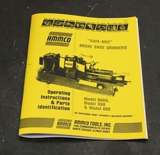Ammco Safe-arc Brake Shoe Grinder Operating Instructions And Parts Manual