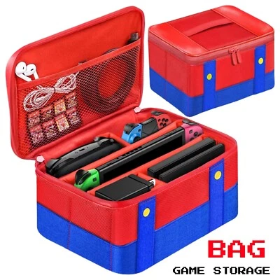 MADE EASY KIT Travel Bag Nintendo Switch / OLED - Portable Carrying Case Cover Shell Mario