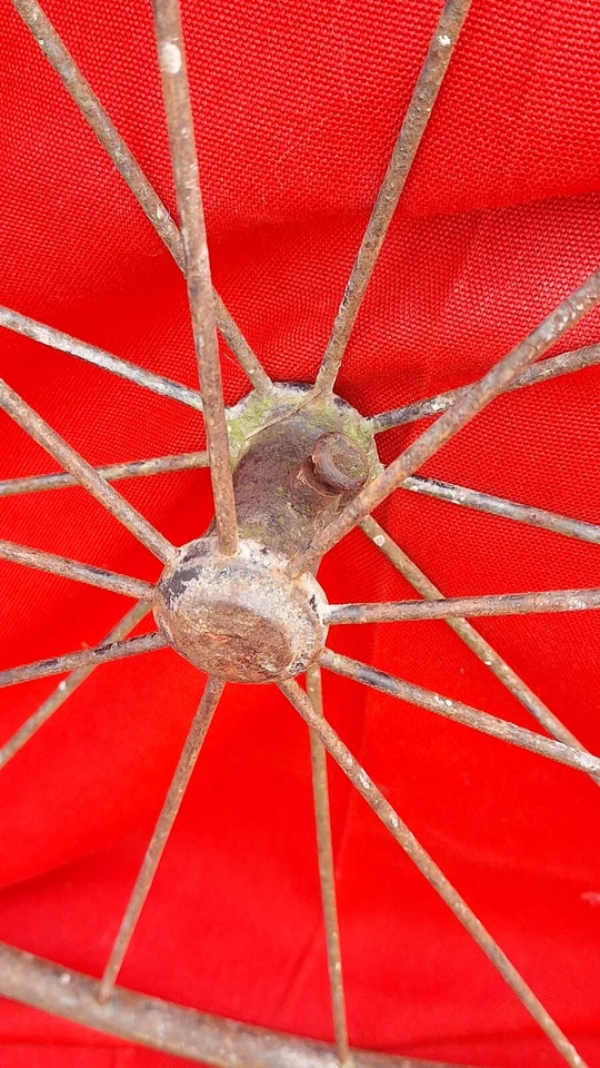 4 Roues Ancienne  landeau 1900 Vintage  - Photo 2/4