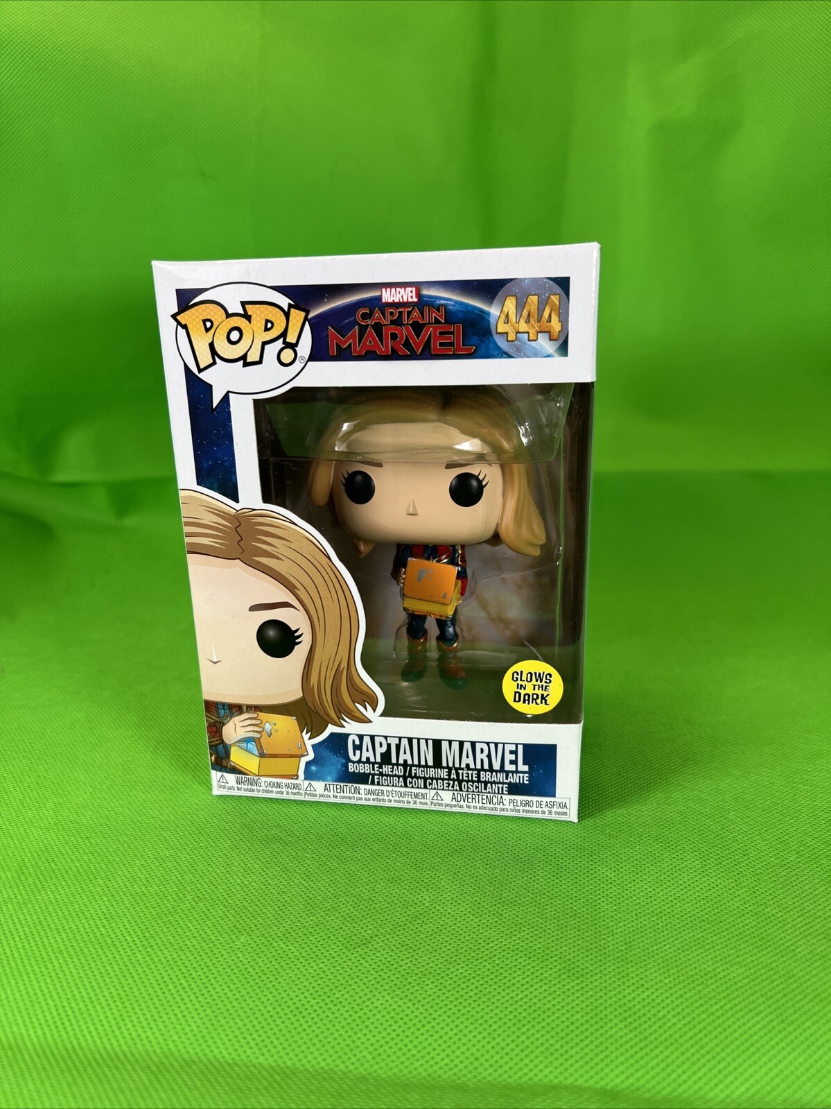 Marvel Neon Funko Pop Captain Marvel Glow Captain Marvel Pop Glow Top