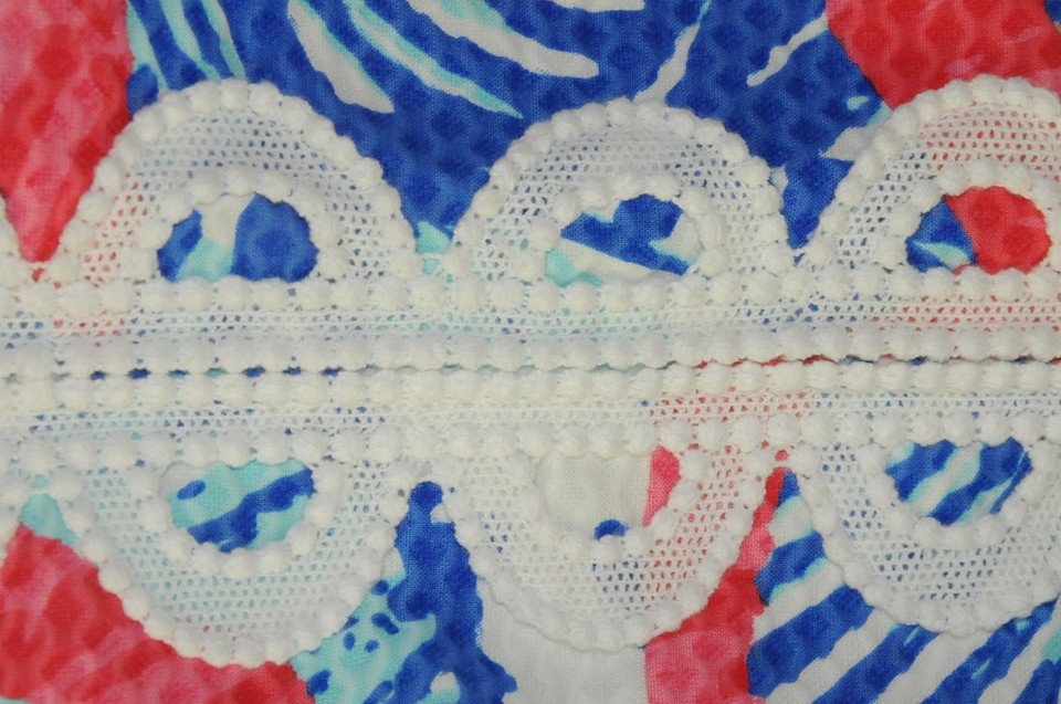 Haut Lilly Pulitzer Resort Blanc Coquilles Soie She She - Neuf Avec étiquettes Taille XS