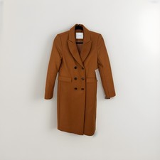 Ivy Oak Wool Long Winter Coat Caramel Size 8 Bnwt Rrp€395