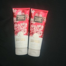 NEW Bath Body Works JAPANESE CHERRY BLOSSOM Moisturizing Body Wash-10 oz x 2