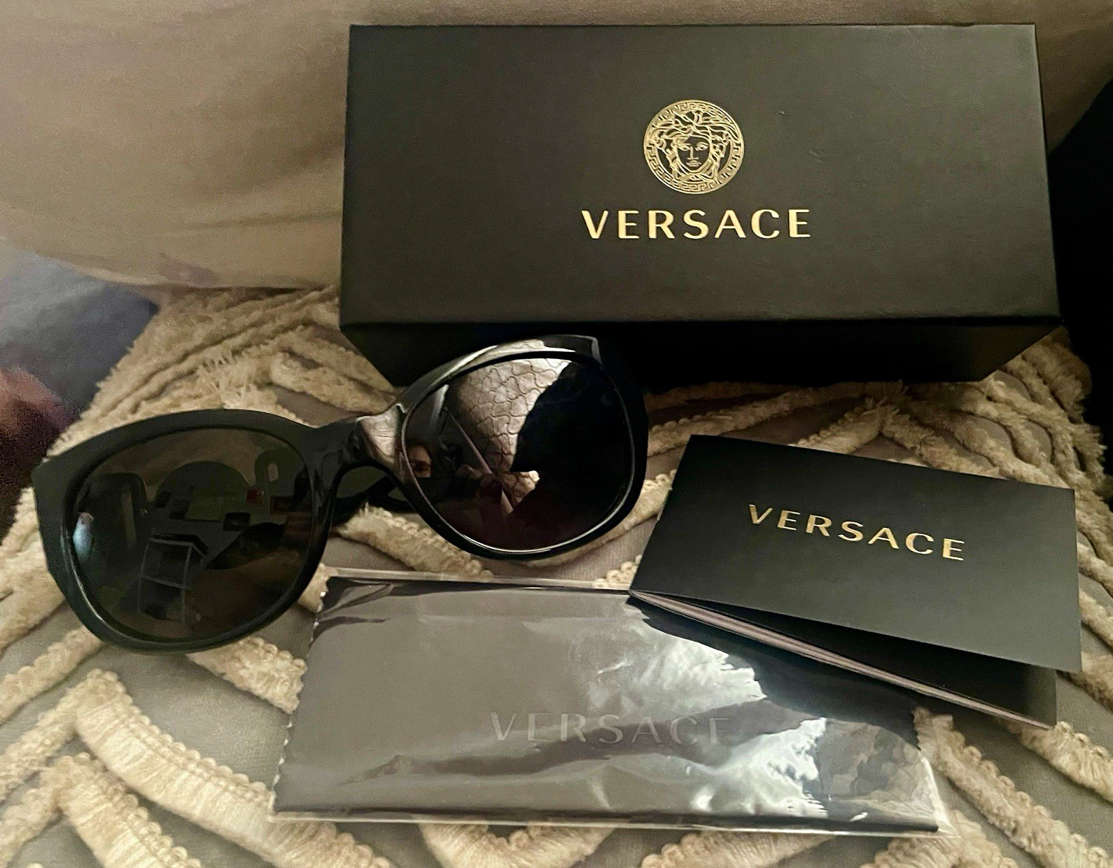 Authentic Versace VE4368 Women’s Cat Eye Sunglasses