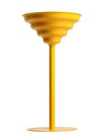 Tischleuchte Glas Metall Gelb Wohnzimmer BüRo H:56 Cm G9 Tischlampe Schlafzimmer