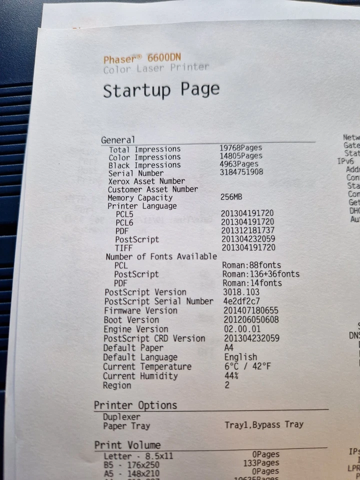 Xerox Phaser 6600dn colour laser  Printer. With 6  Month RTB Warranty - Image 3 of 4