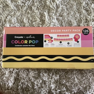 Crayola + Hallmark Color Pop Decor Party Pack 126 Pieces