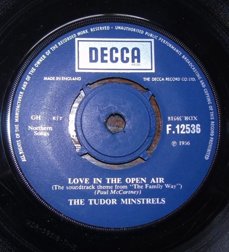 TUDOR MINSTRELS - Love In The Open Air - UK 1966 1st Pressing - Paul McCartney