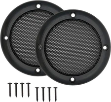 2pcs 3.5inch Mesh Speaker Grill Covers Guard Protector Speaker Decorative Circle