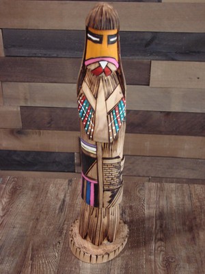 Indianer Langhaar Shalako Kachina signiert JT