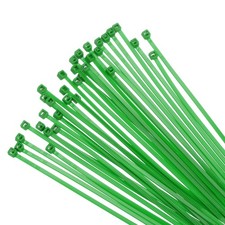100PCS Cable Zip Ties 6 Inch, 30 LBS Nylon Wire Ties Heavy Duty Green