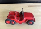 VINTAGE DINKY TOYS # 25Y / 405 UNIVERSAL JEEP DIECAST MODEL CAR RED 1952