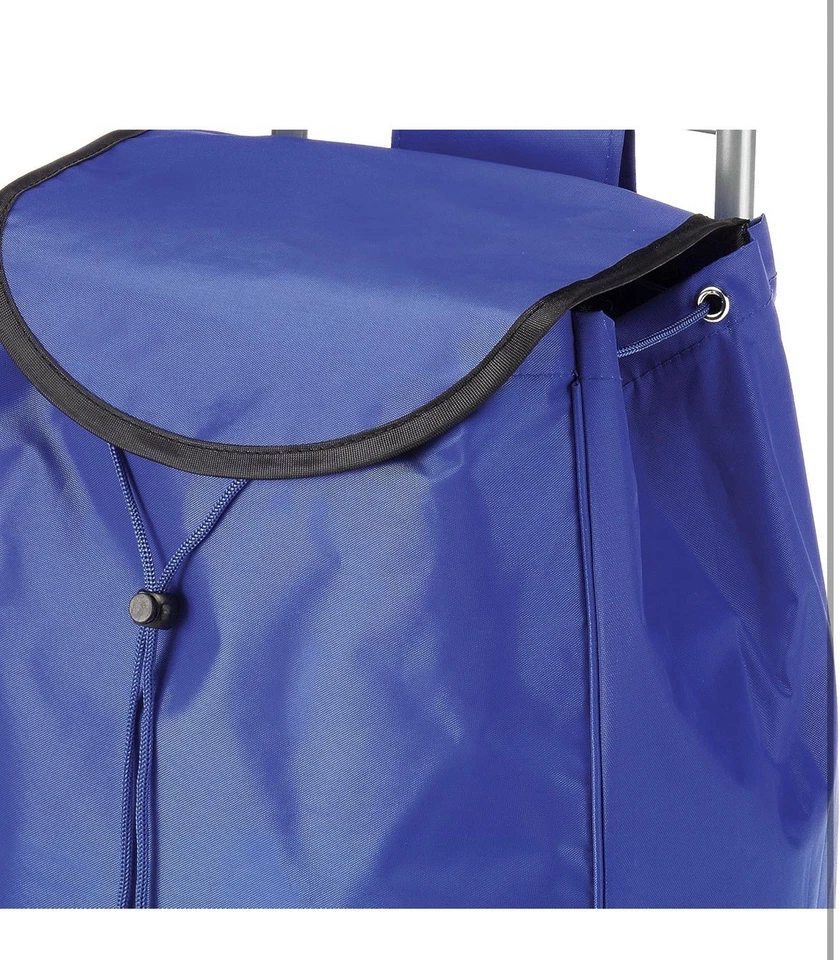 Nuevo Whitmor Ligero AZUL Bolsa Rodante Carro Poliéster, Fácil Limpieza, Marco de Metal Foto 4 de 4
