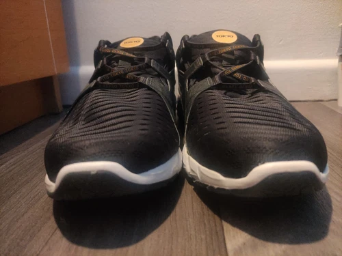 Asics Gel Quantum 90 Tokyo Nero Oro Bianco Uomo Running UK Taglia 8 Us Taglia 10