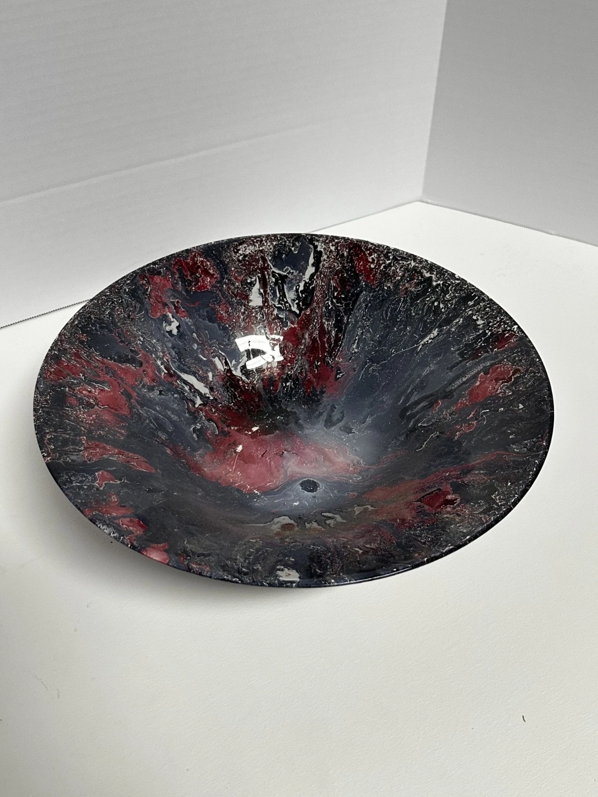 Art Glass Bowl, Multi-Color Swirls 10"
Opens in a new window or tab