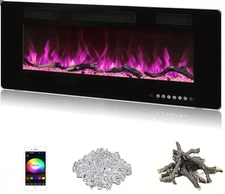 Electric Fireplace 36 Inch 144 Colors To Combine 5Flame Speed 5 level brightness