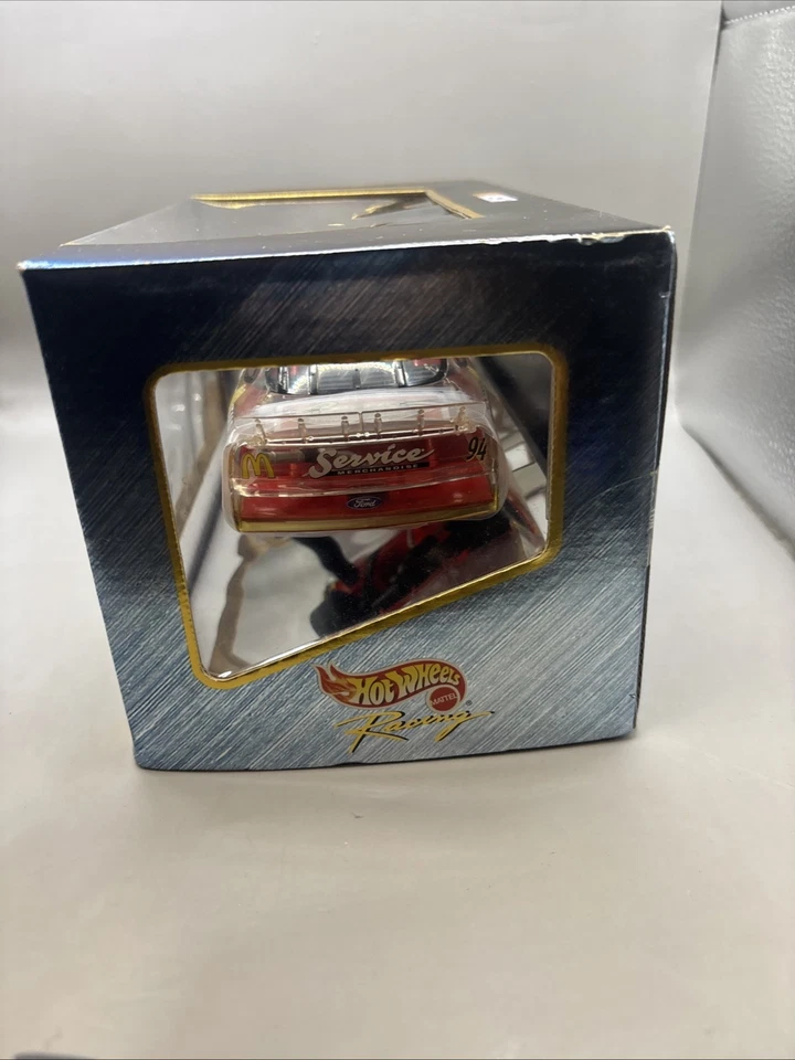NIB MCDONALD'S #94 BILL ELLIOTT 1/43 SCALE CLEAR BODY HOT WHEELS RACING - Image 4 of 4