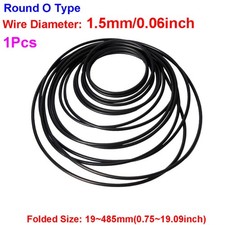1.5mm Round O Type Rubber Drive Belt Tape for Cassette Player Recorder Turntable