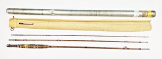 Heddon No 10 8 Ft 6 In 2 Wt 3 Pc Bamboo Fly Rod In Tube