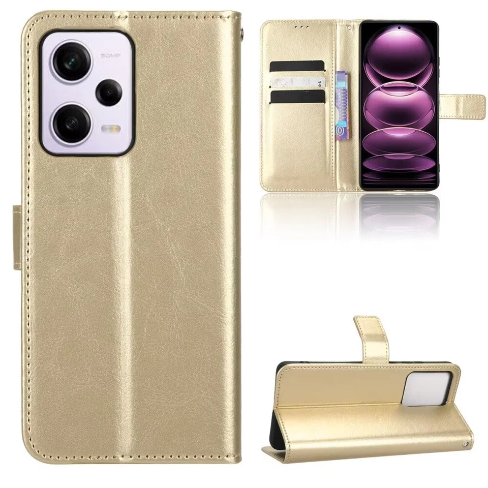 PU Leather Wallet Phone Case For Xiaomi POCO Black Shark Redmi Sharp Aquos - Image 2 of 4