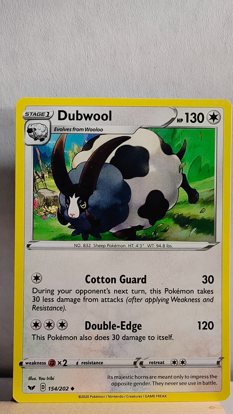 Dubwool [LP] - Pokemon TCG Sword & Shield Base 154/202 [Uncommon]